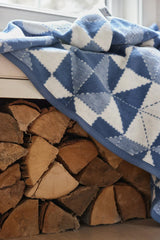 Patchwork Stars Cornflower Blanket - Chappy Wrap