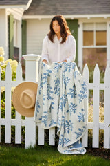 Garden Gate Blue Blanket - Chappy Wrap