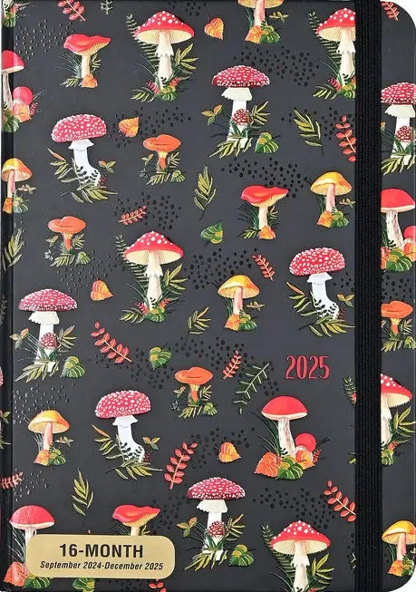 2025 Mushrooms Weekly Planner - Peter Pauper Press - The Woods Maine