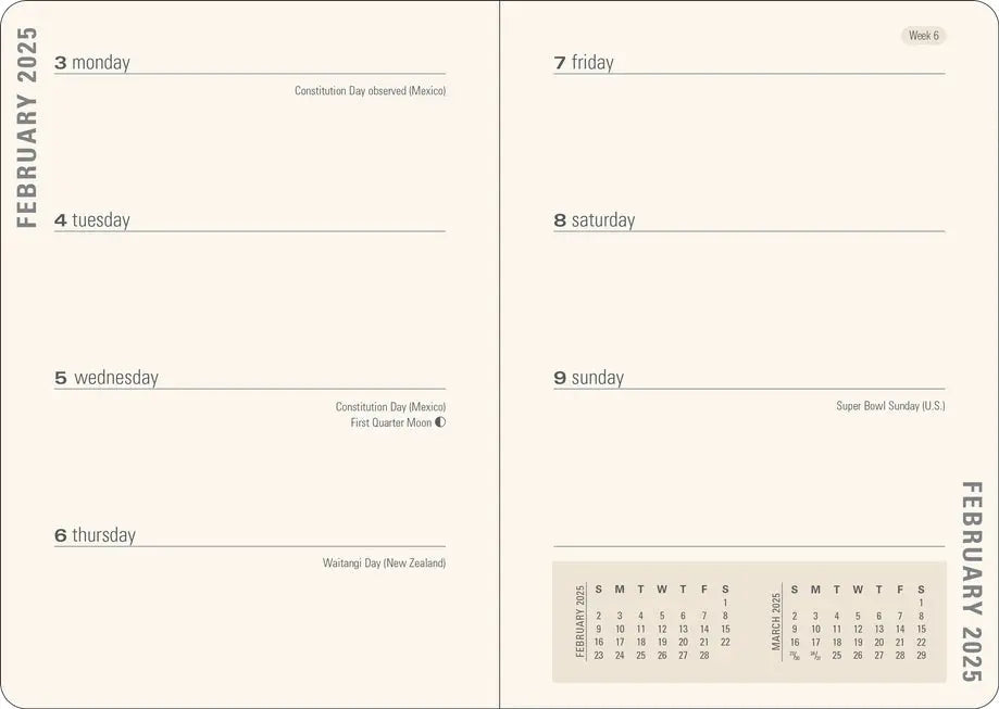 2025 Mushrooms Weekly Planner - Peter Pauper Press - The Woods Maine