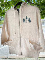 Heart of Maine Adult Heathered Cotton Zip Hoodie by The Woods Maine®
