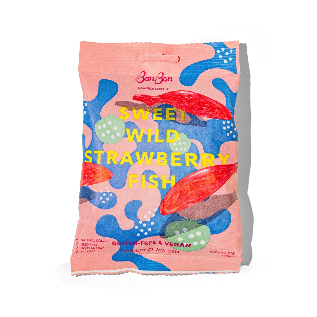Sweet Wild Strawberry Swedish Fish Candy - BonBon