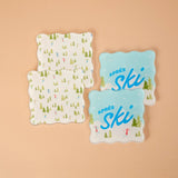Aprés Ski Table Talk Acrylic Coaster Set - The Darling Effect