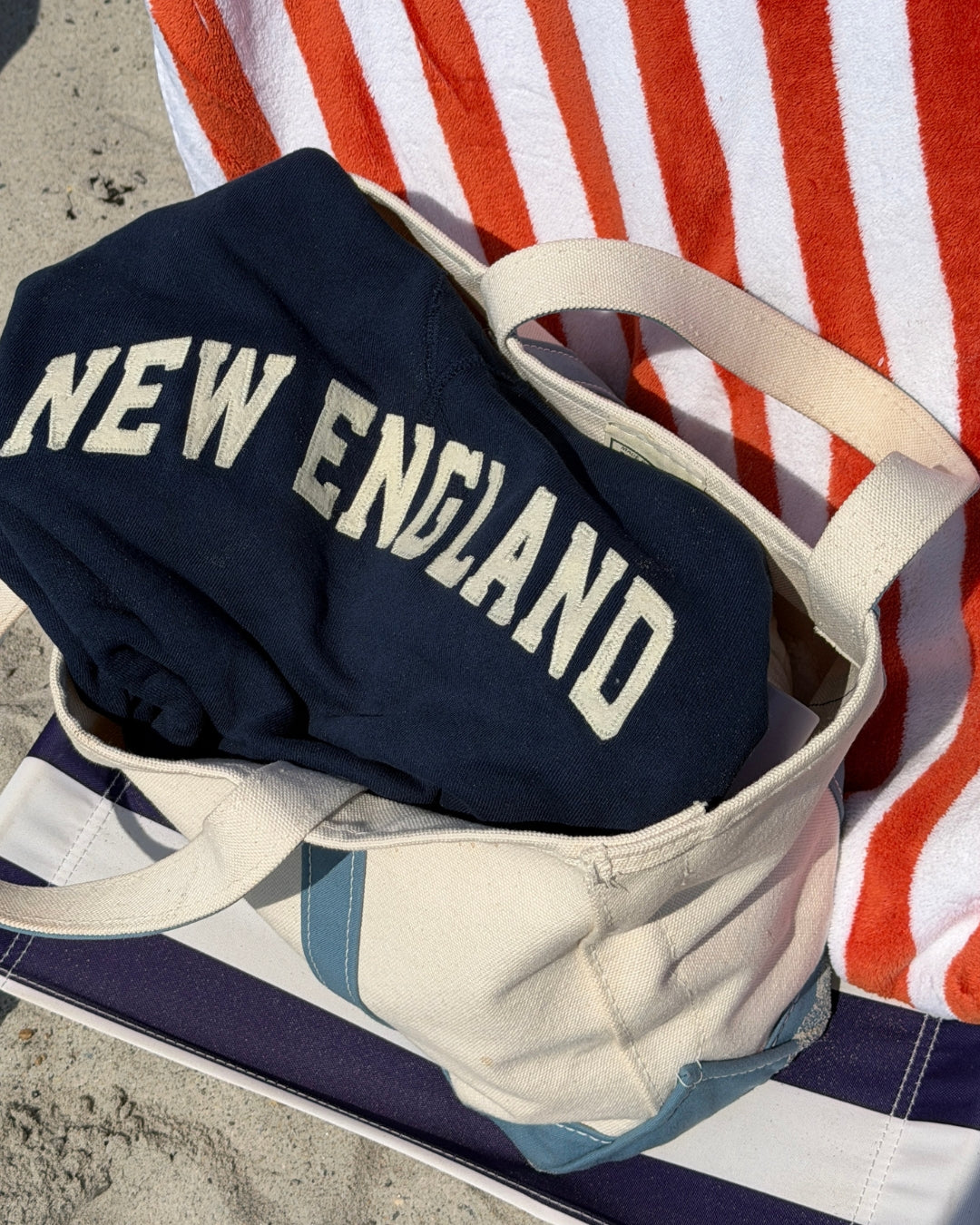 The Woods Maine® x Boathouse French Terry NEW ENGLAND Crewneck | MADE IN THE USA