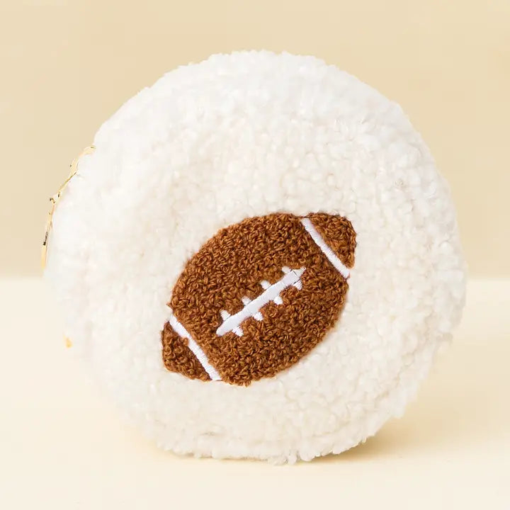 Football Circle Teddy Pouch - The Darling Effect