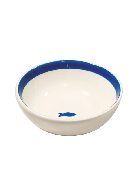 Blue Fish Stoneware Bowl - Zafferano America