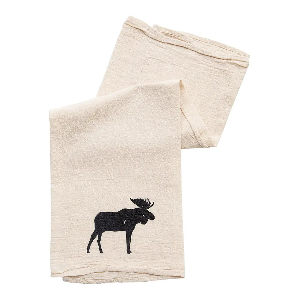 Maine Moose 100% Cotton Tea Towel - Cinder + Salt