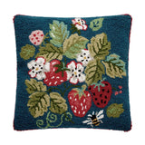 Vintage Strawberries Hook Pillow - Peking Handicraft