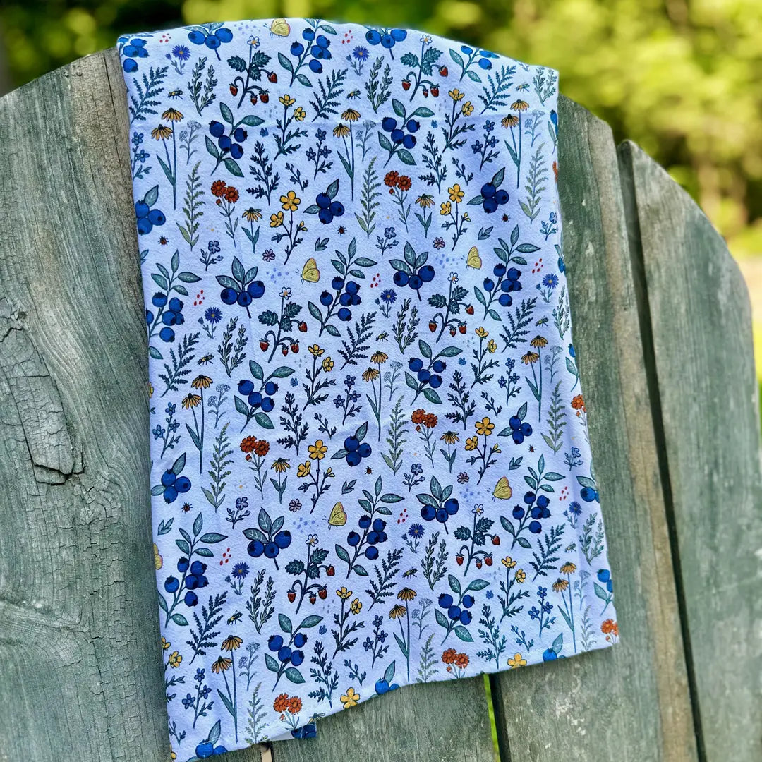 Blueberry Fields Tea Towel - Reclaimed Maine
