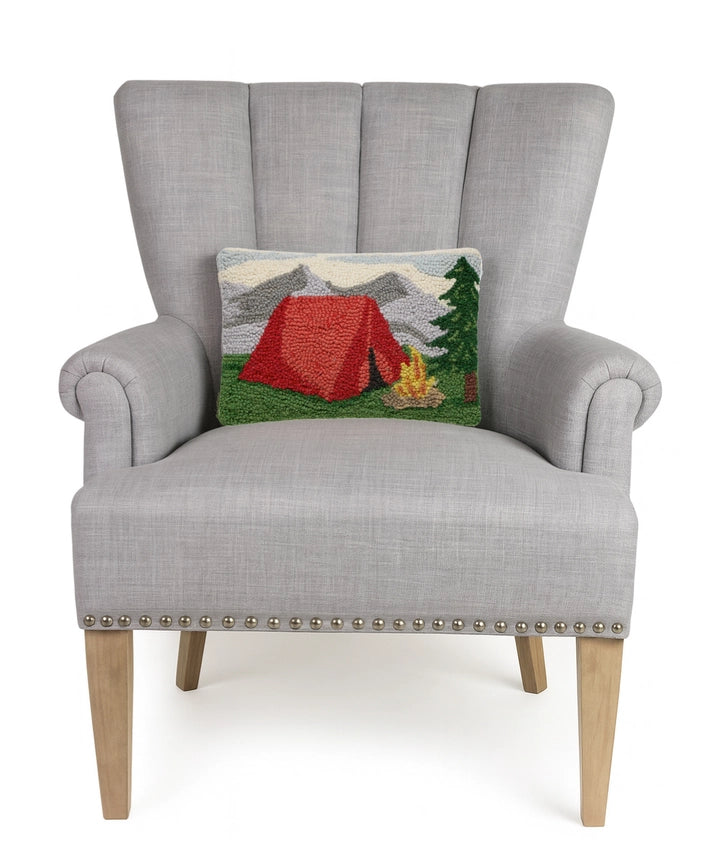 Camping in the Mountains Hook Pillow - Peking Handicraft