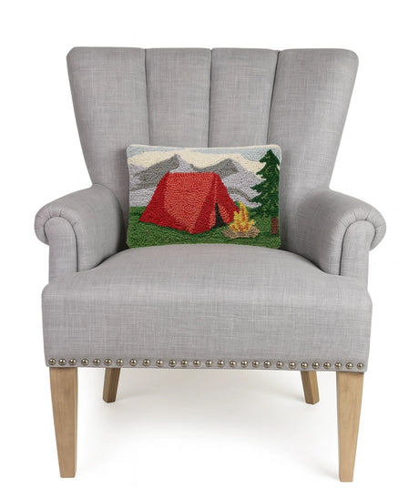 Camping in the Mountains Hook Pillow - Peking Handicraft