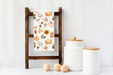 Fall Pumpkin Kitchen Tea Towel - KelseyMDesigns