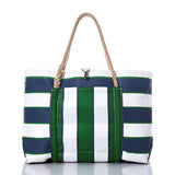 Preppy Stripe Pier Tote - Sea Bags Maine