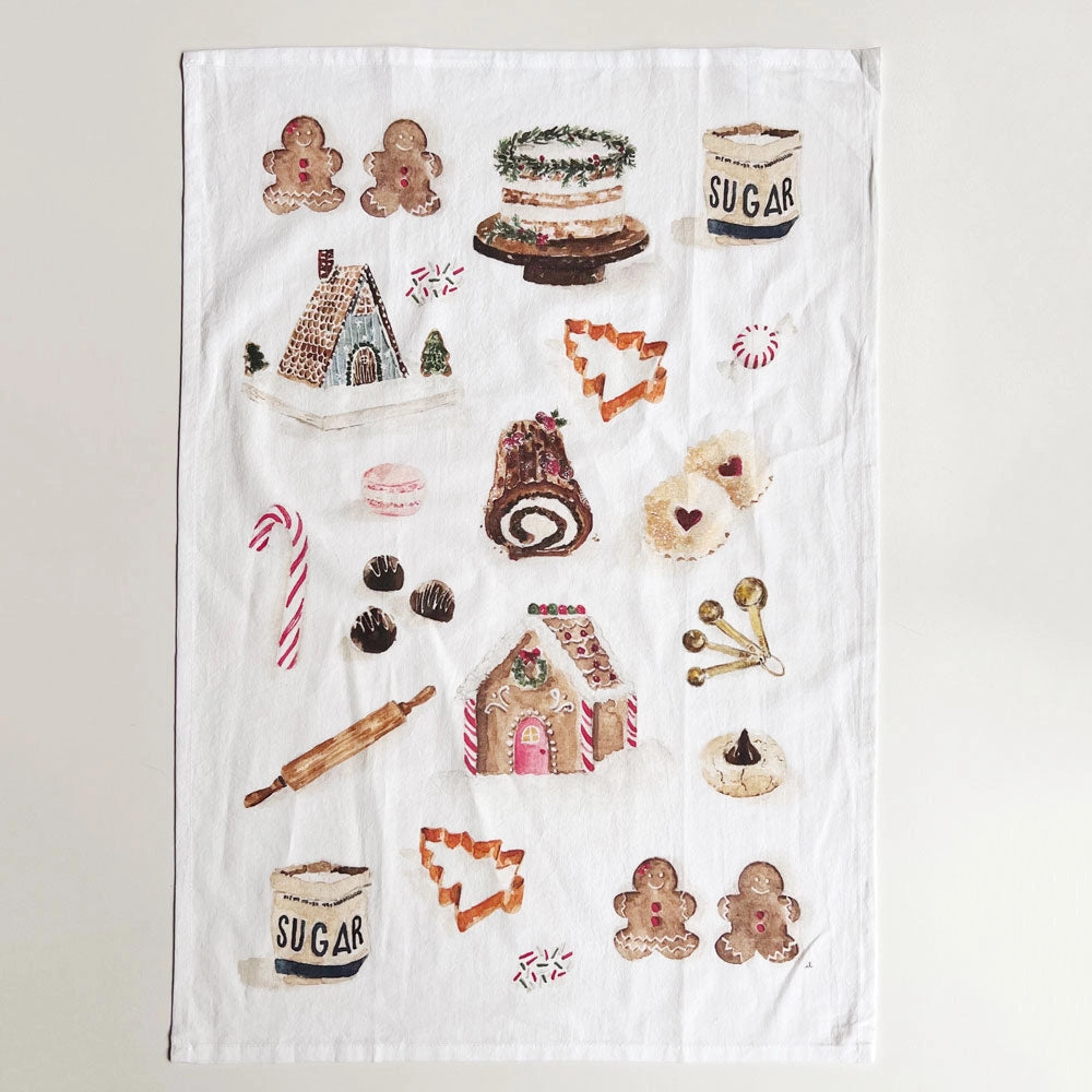 Christmas Sweets Tea Towel - emily lex studio