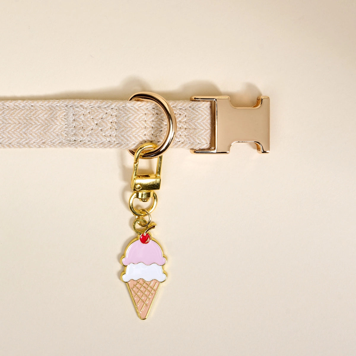 Ice Cream Cone Pet Collar Charm - The Darling Effect