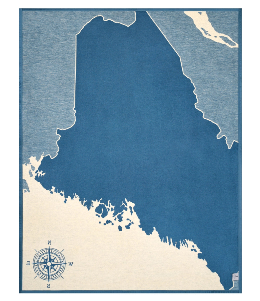 *NEW DESIGN* Maine Map Blanket - Chappy Wrap