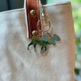 Moose + Mountains Enamel Keychain - Reclaimed Maine