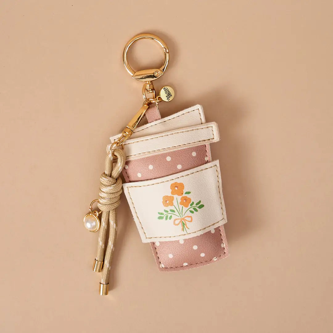 Coffee Run Leather Keychain - The Darling Effect