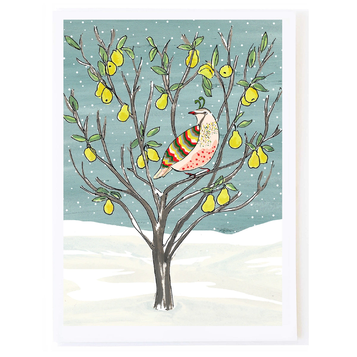 Partridge in A Pear Tree Holiday Card - mollyOcards