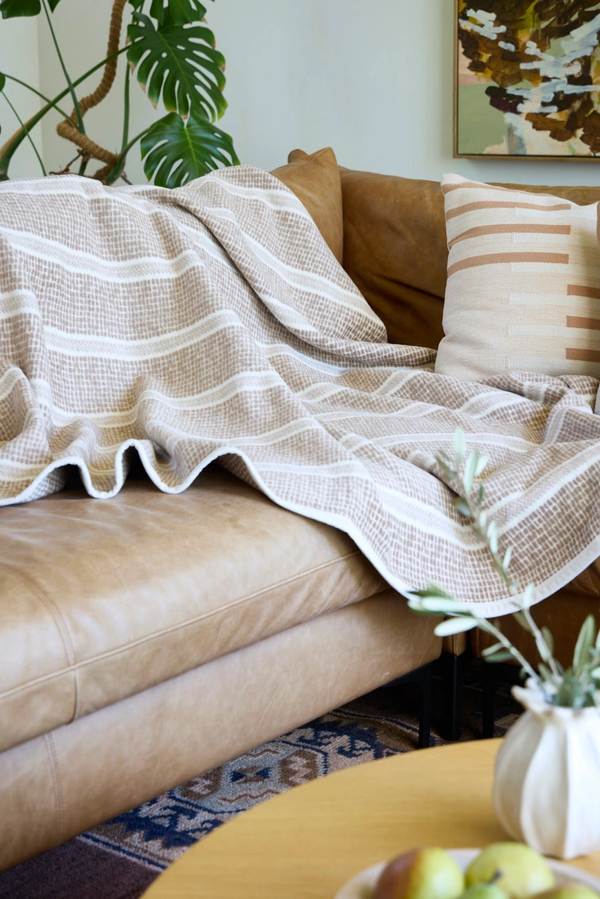 Market Stripe Sepia Blanket - ChappyWrap