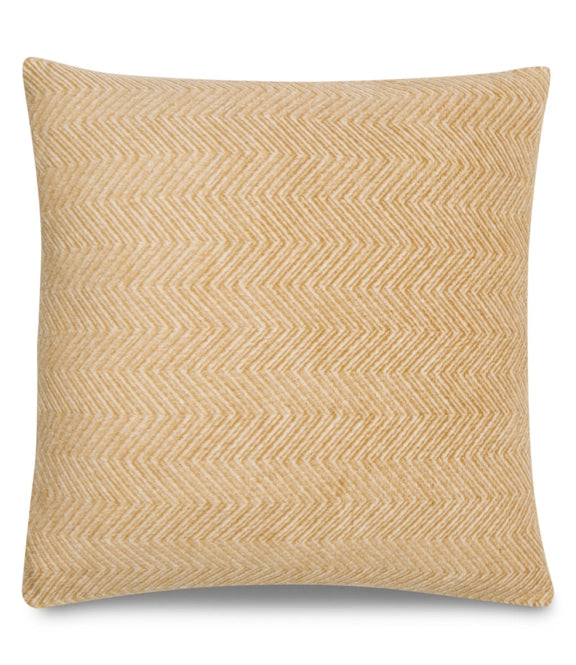 Bayside Herringbone Hazelnut Throw Pillow Covers - Chappy Wrap