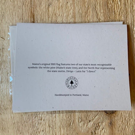 Original Maine Flag Note Cards - Original Maine