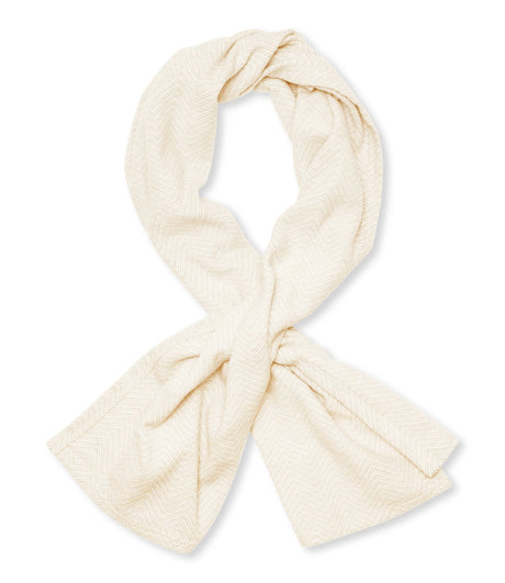 Shell Cream Herringbone Shawl - Chappy Wrap