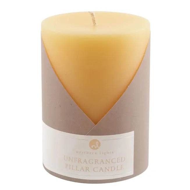 3x4 Pillar Candle - Northern Lights - The Woods Maine
