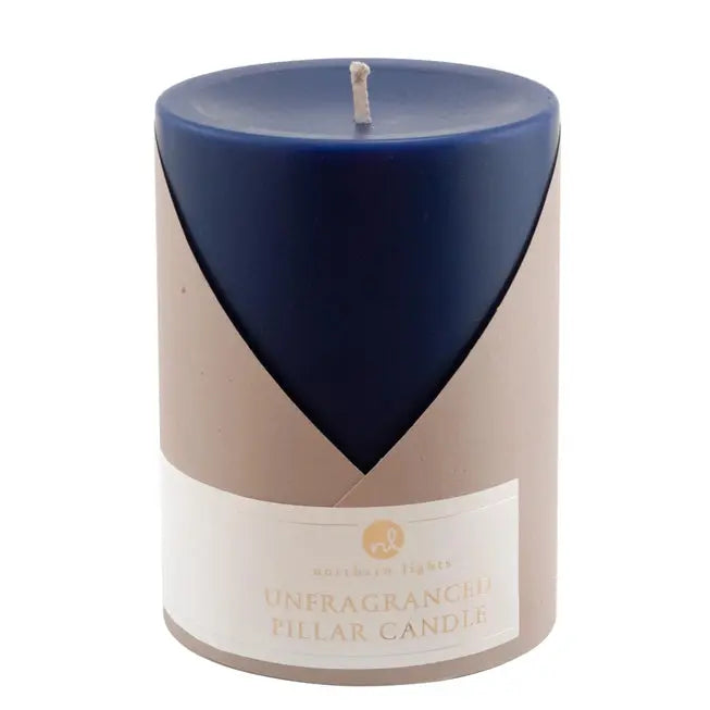 3x4 Pillar Candle - Northern Lights - The Woods Maine