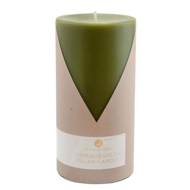 3x6 Pillar Candle - Northern Lights - The Woods Maine
