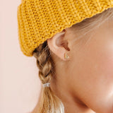 Christmas Tree Gold Stud Earrings - Pip Pop Post