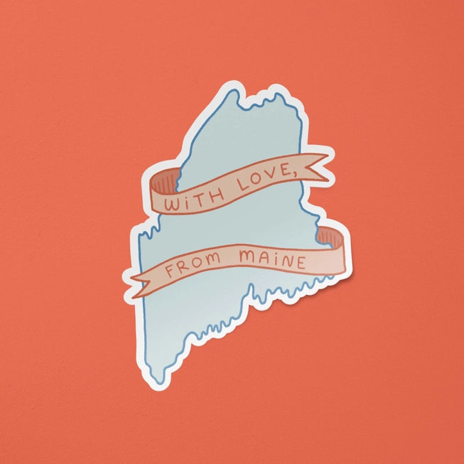 With Love, from Maine Sticker - Little Something Co.