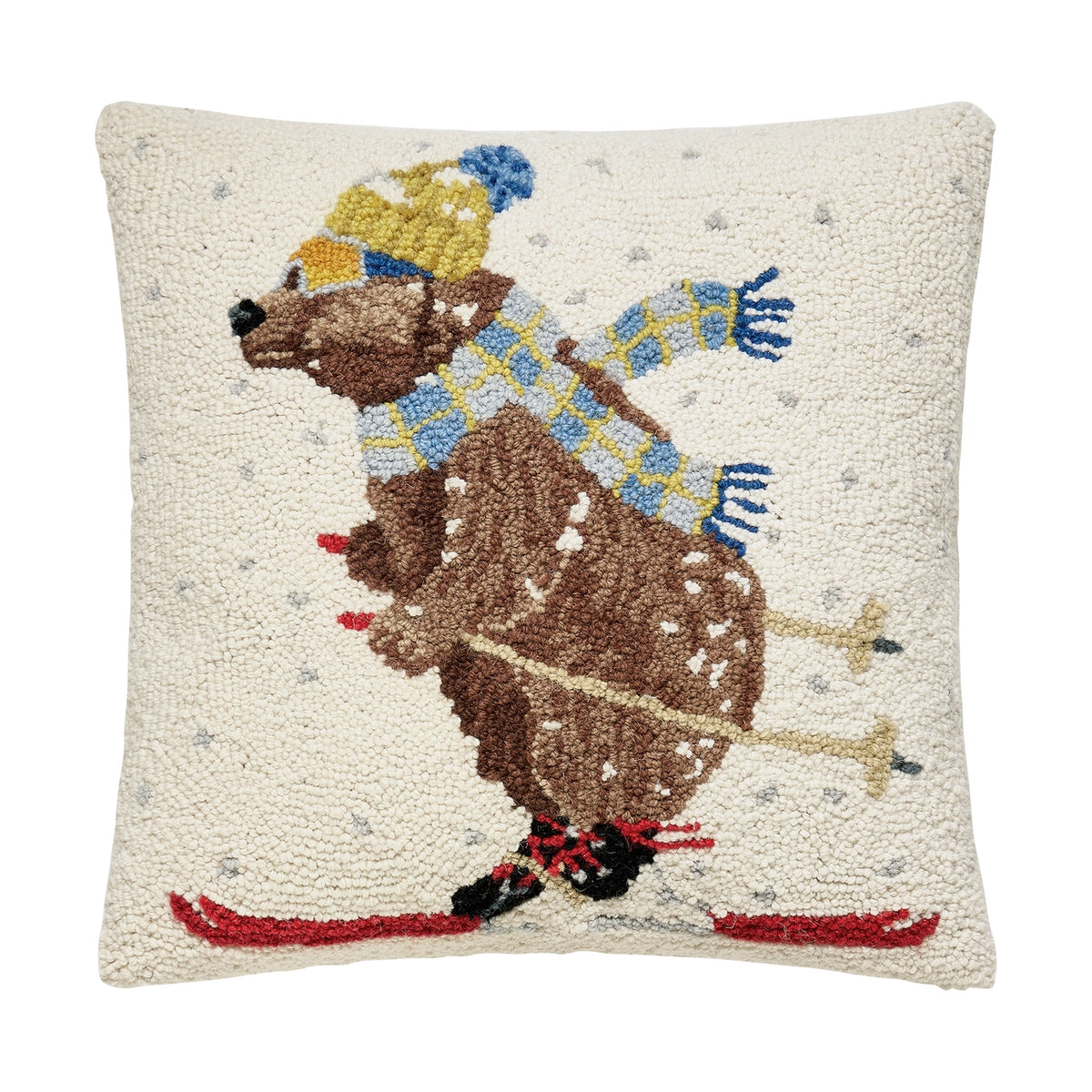 Ski Bear Hook Pillow - Peking Handicraft