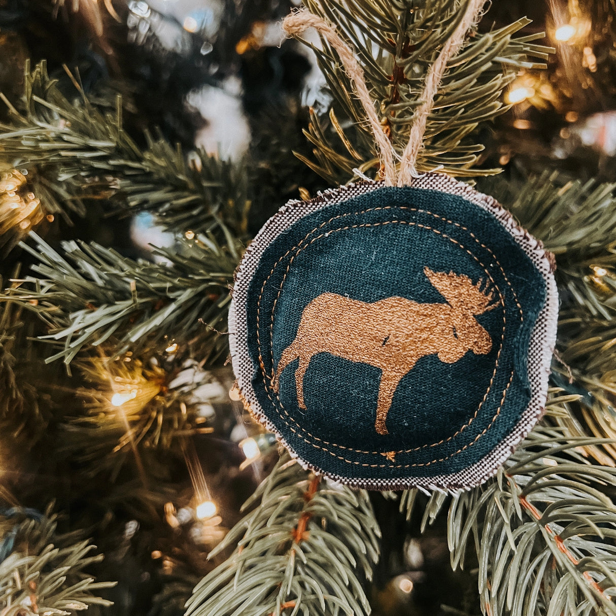 Moose Fabric Ornament - Cinder + Salt