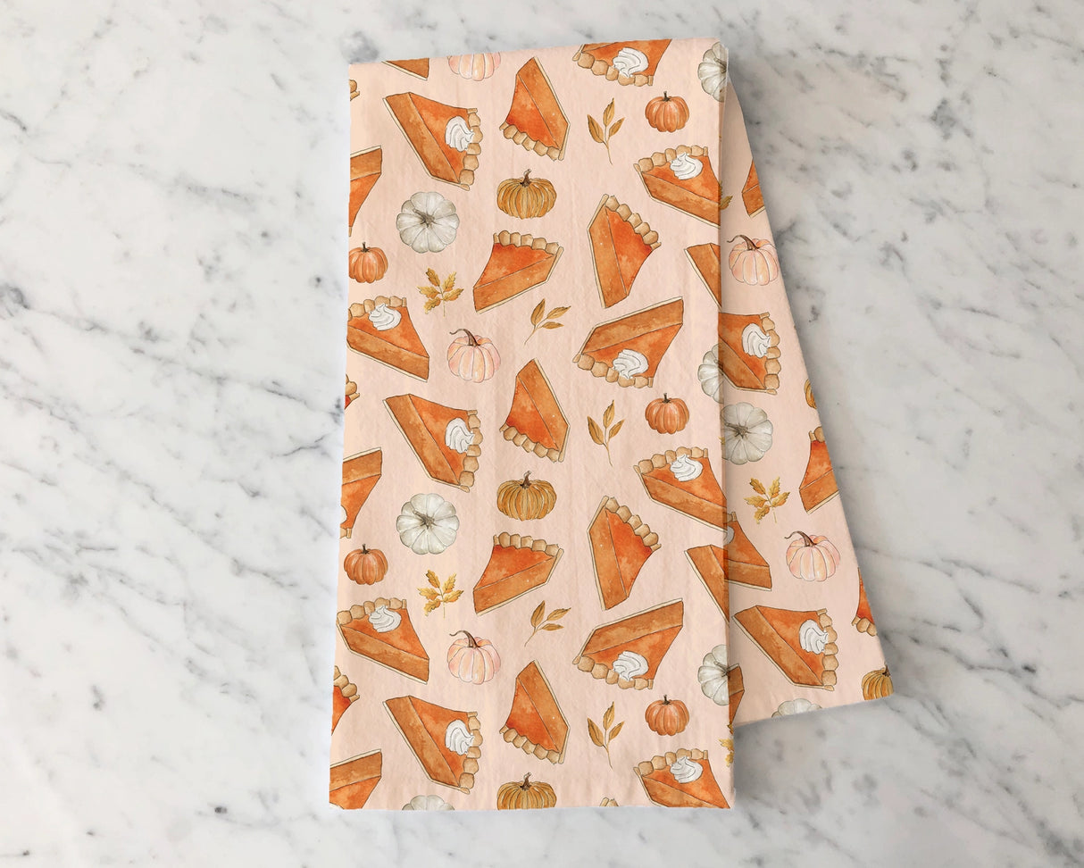 Pumpkin Pie Tea Towel - KelseyMDesigns