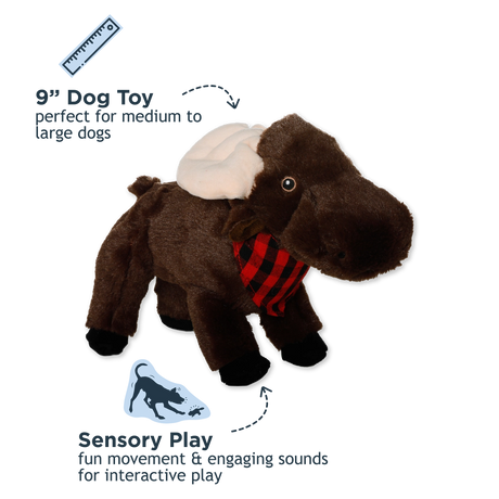 Animated Moose Dog Toy - Tall Tails