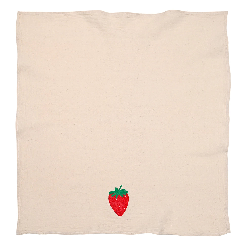 Strawberry 100% Cotton Tea Towel - Cinder + Salt