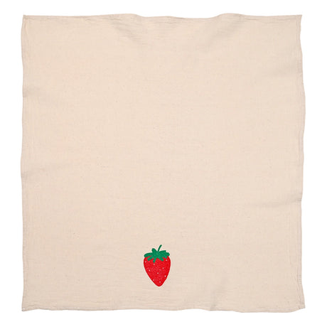 Strawberry 100% Cotton Tea Towel - Cinder + Salt