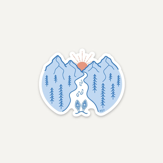 Snowshoe Trail Sticker - HIlls & Trails