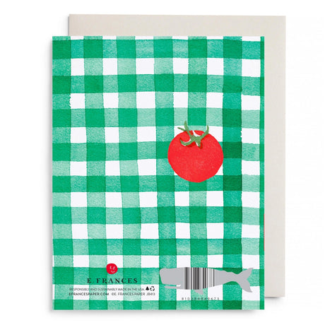 Tomato Picnic Love and Friendship Greeting Card - E. Frances Paper