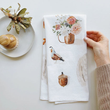 Autumn Tea Towel - emily lex studio - The Woods Maine