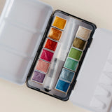 12 Metallic Watercolor Paint Palette - Bailey Rae Studio