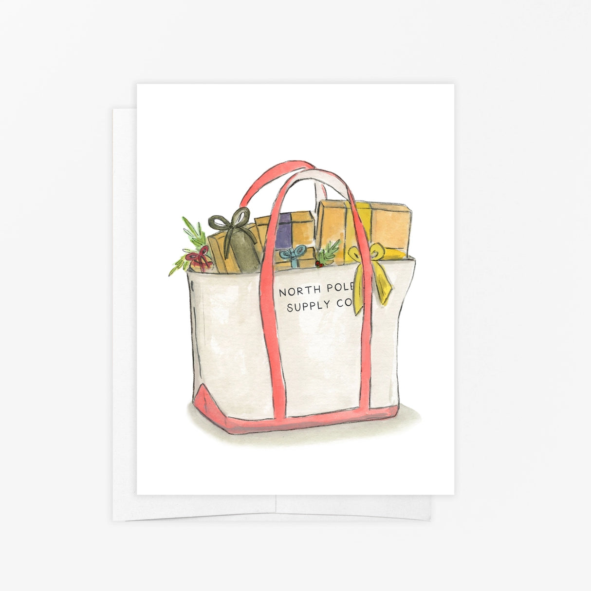 North Pole Holiday Tote Card - Emmy + Olly