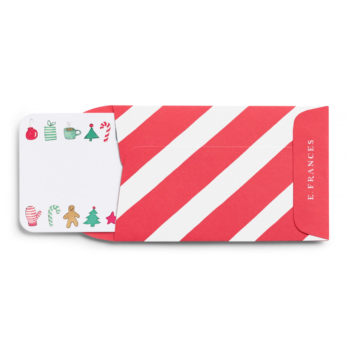 Little Notes® Candy Cane Stripe Envelopes - E. Frances Paper