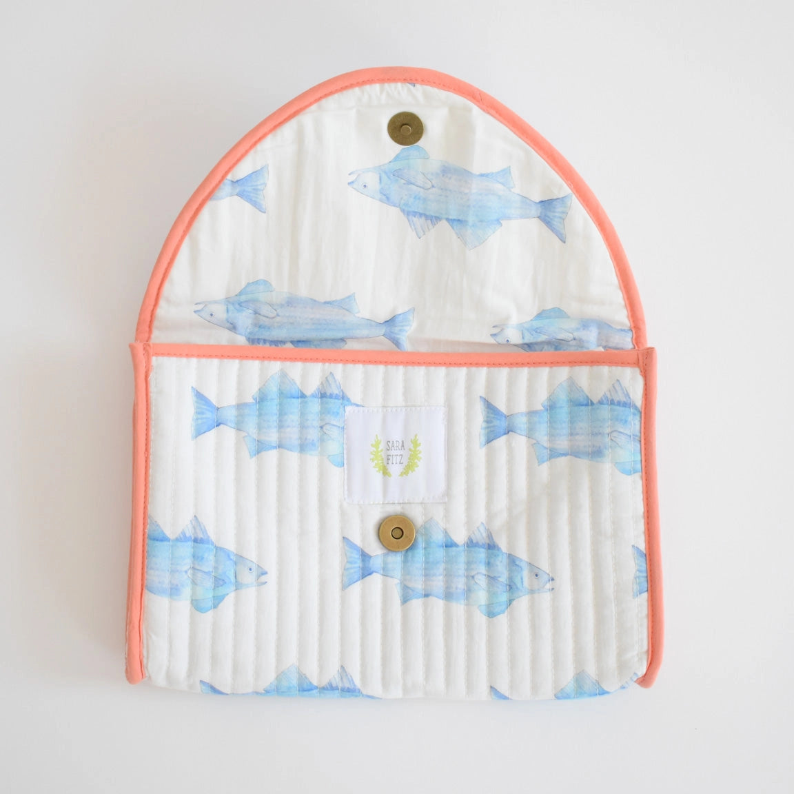 Blue Fish Clutch - Sara Fitz