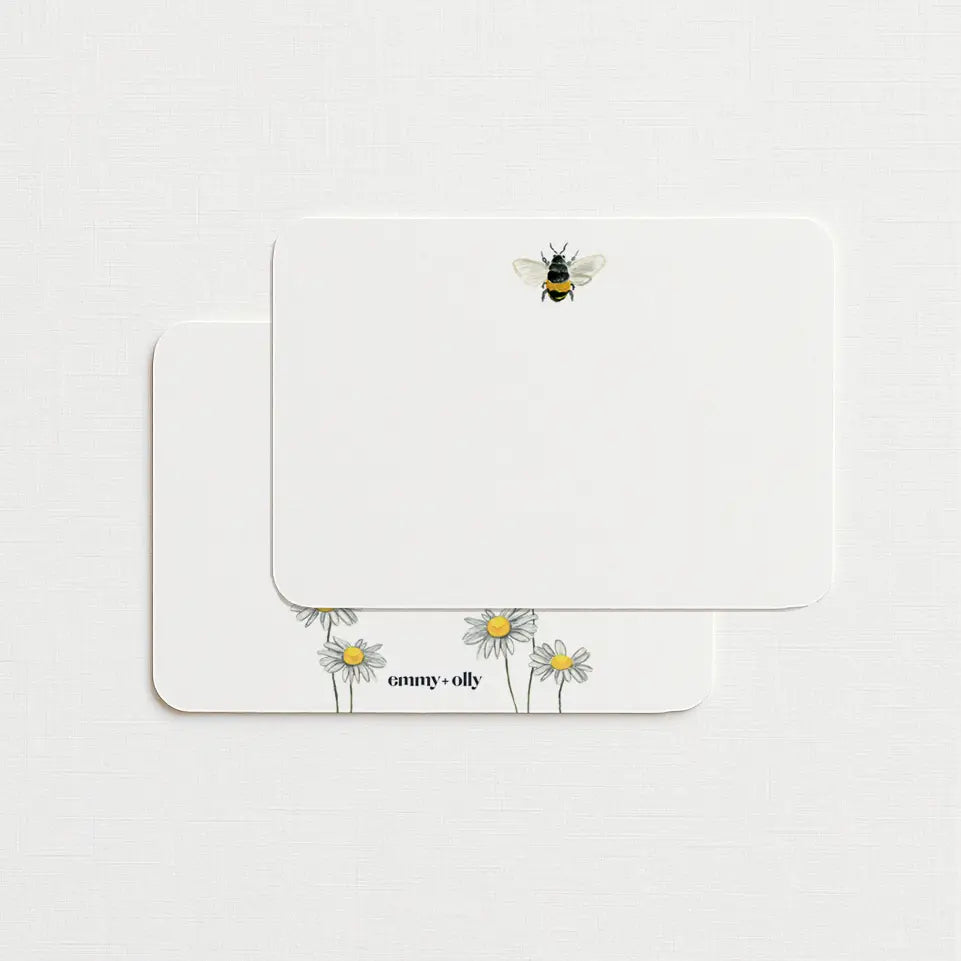 Honey Bee Flat Notecard Box (Set of 10) - Emmy + Olly