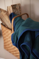 PRE-ORDER: Harborview Herringbone Blue Spruce Blanket - ChappyWrap