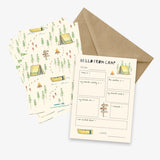 Hello From Camp Stationery Cards + Envelopes (Set of 10) - Emmy + Olly