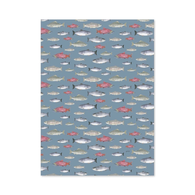 Salmon Tea Towel - Yardia