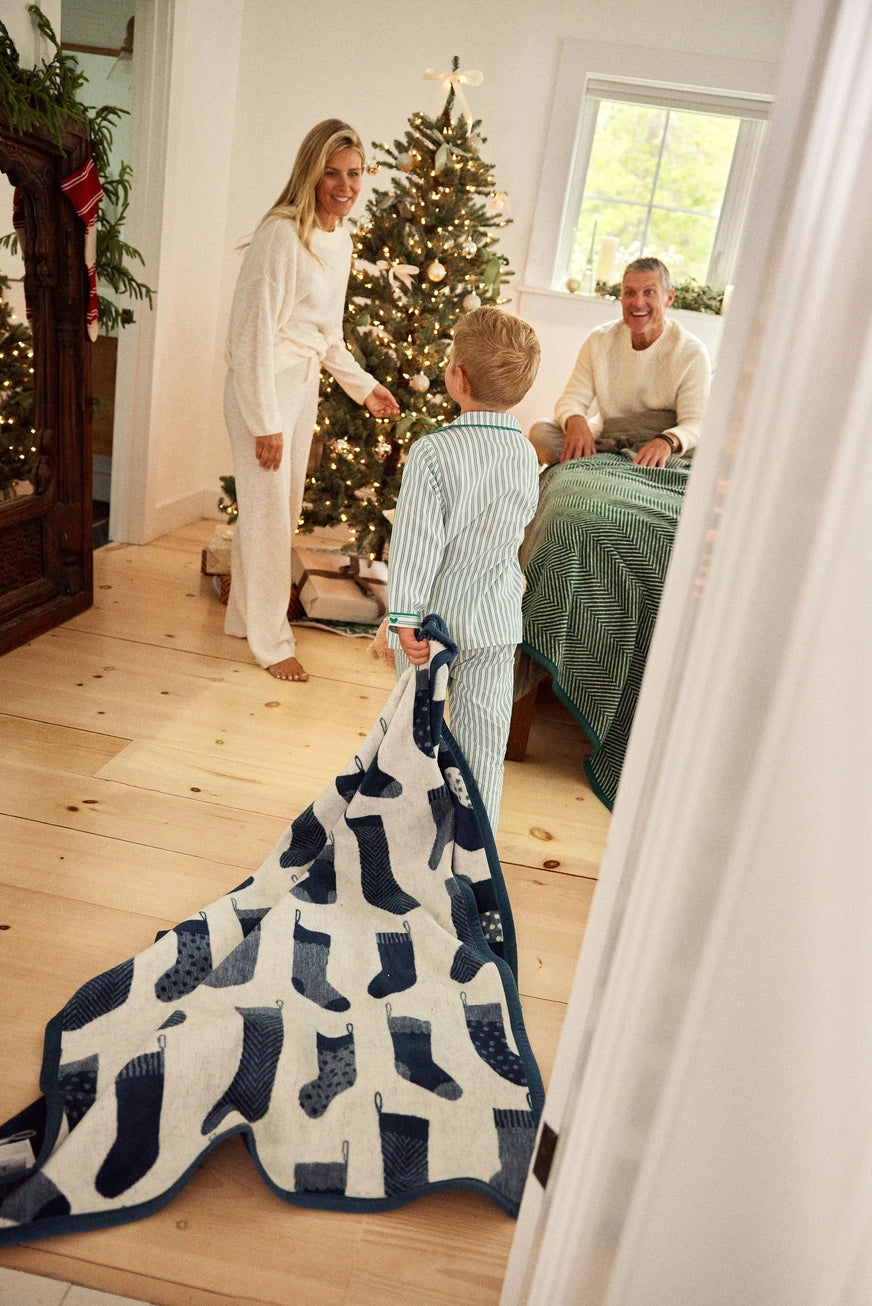 Santa's Stockings Midi Blanket - ChappyWrap
